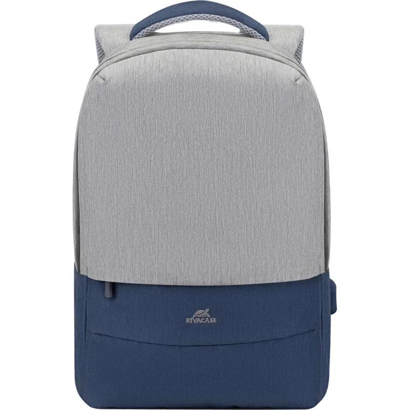 Рюкзак для ноутбука RIVACASE 7562 grey/dark blue 15.6/6 - фото 1