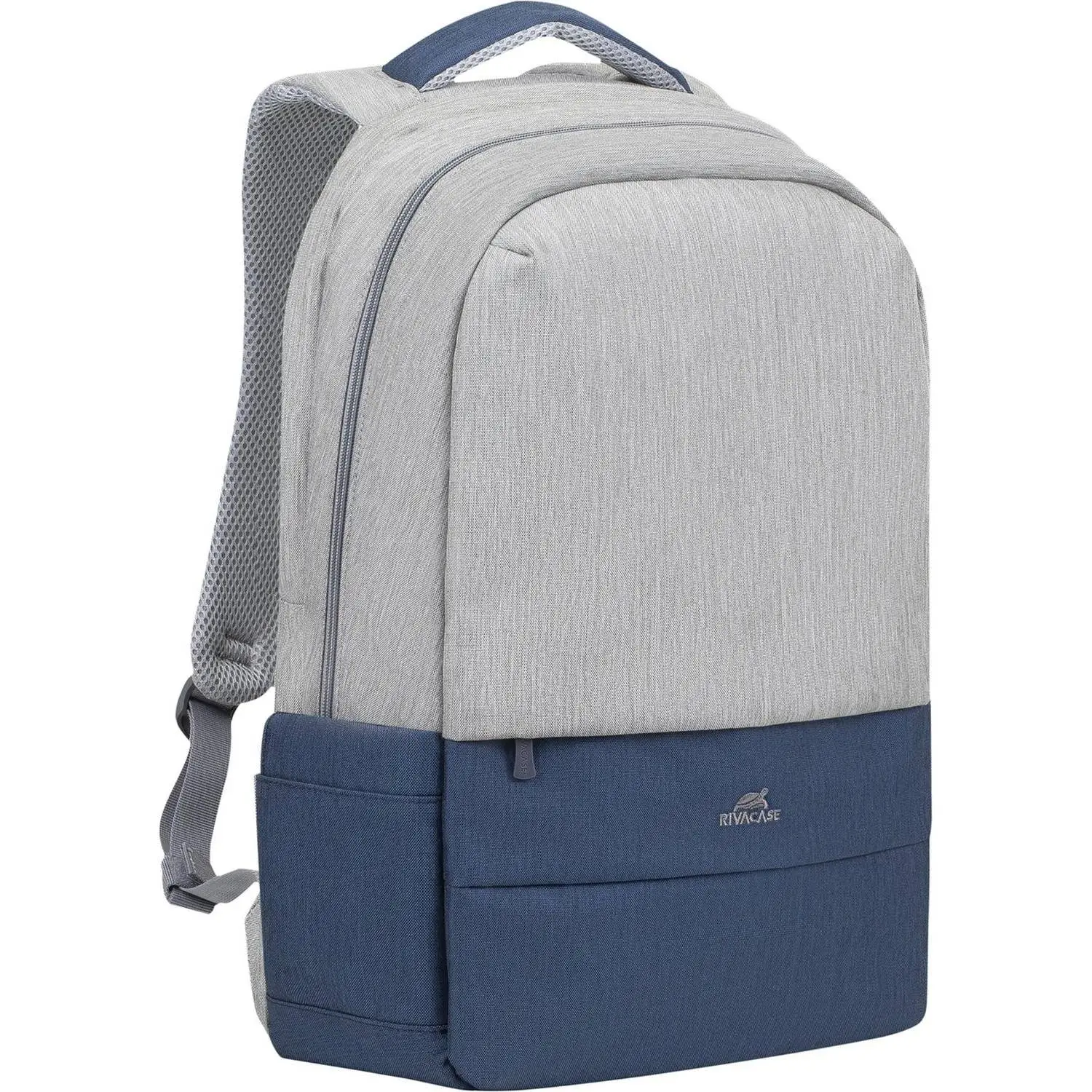 Рюкзак для ноутбука RIVACASE 7567 grey/dark blue 17.3/6 - фото 2