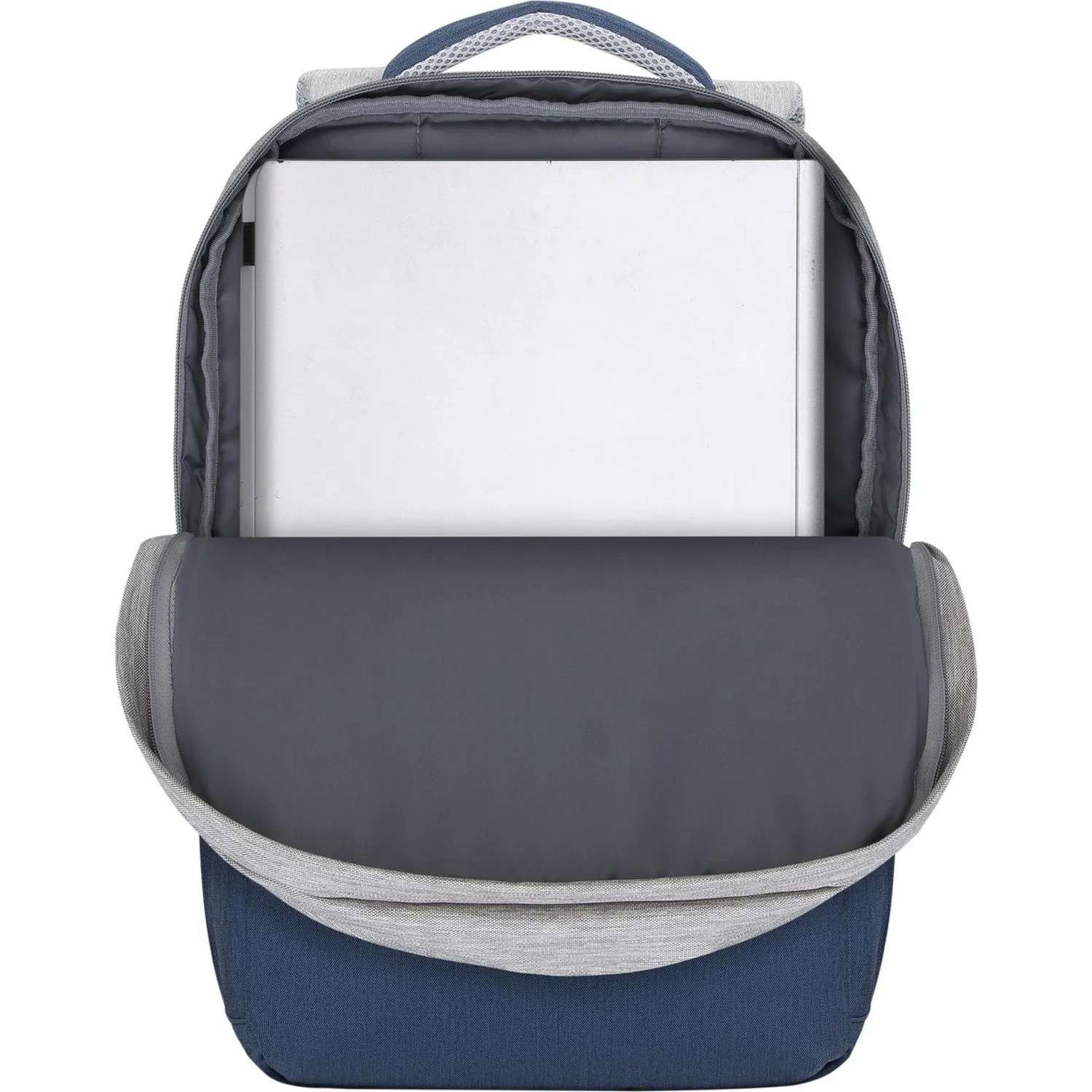 Рюкзак для ноутбука RIVACASE 7567 grey/dark blue 17.3/6 - фото 6