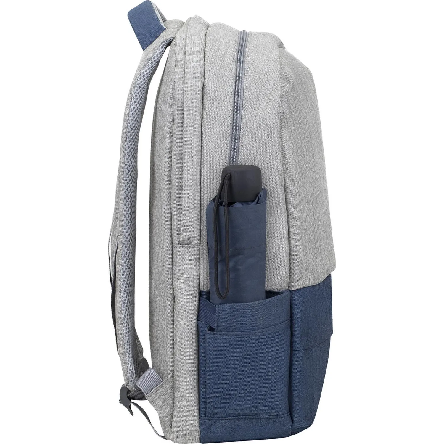 Рюкзак для ноутбука RIVACASE 7567 grey/dark blue 17.3/6 - фото 23