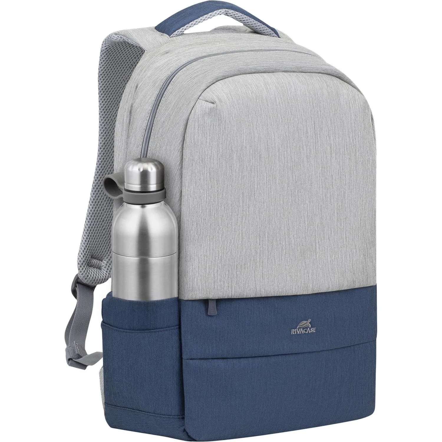 Рюкзак для ноутбука RIVACASE 7567 grey/dark blue 17.3/6 - фото 24