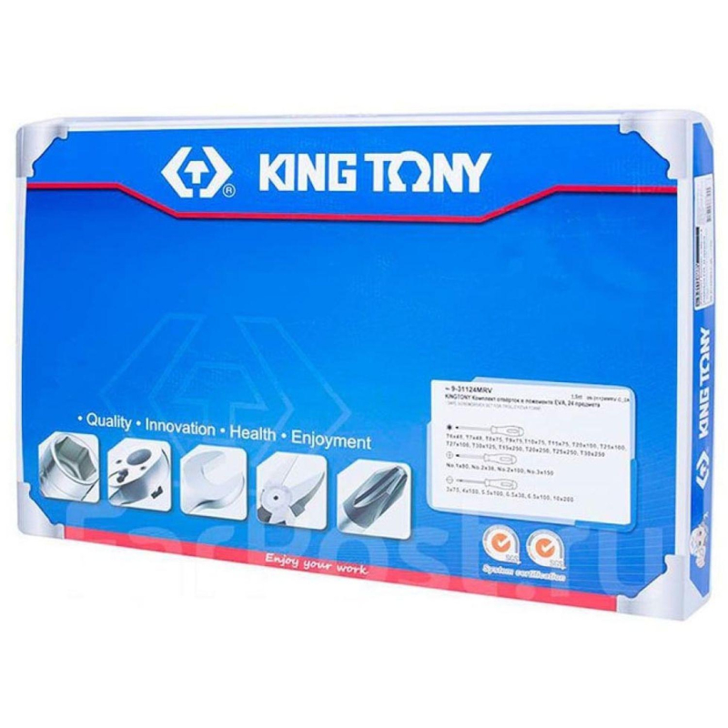 Набор отверток, ложемент, 24 предмета KING TONY 9-3112MRV - фото 2