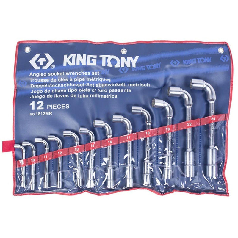 Набор ключей  L-образных , 8-24 мм, 12 предметов KING TONY - фото 1