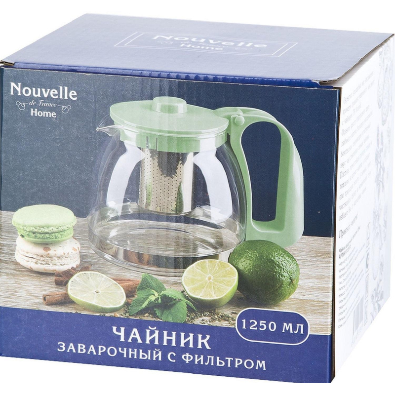 Чайник заварочный с фильтром v=1250 мл 5261015 - фото 4