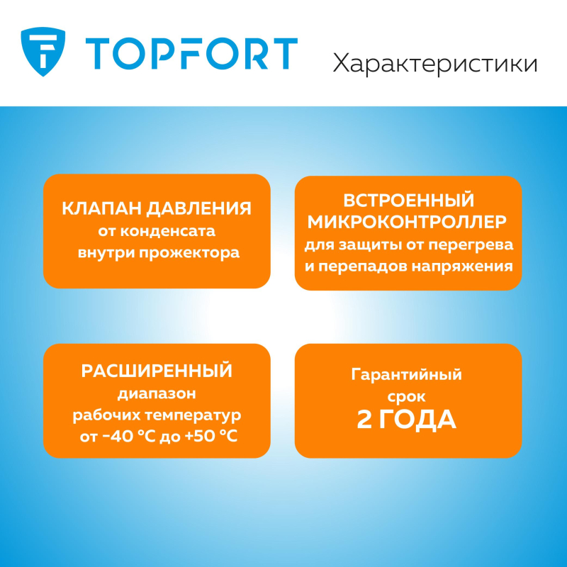 Прожектор светодиодный TOPFORT LED FL 20W 6500K 1700Лм IP65 - фото 9