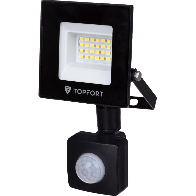 Прожектор светодиодный TOPFORT LED FL MS 20W 6500K 1700Л c датчик. движения - фото 1
