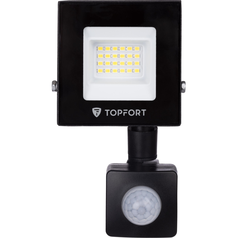 Прожектор светодиодный TOPFORT LED FL MS 20W 6500K 1700Л c датчик. движения - фото 2