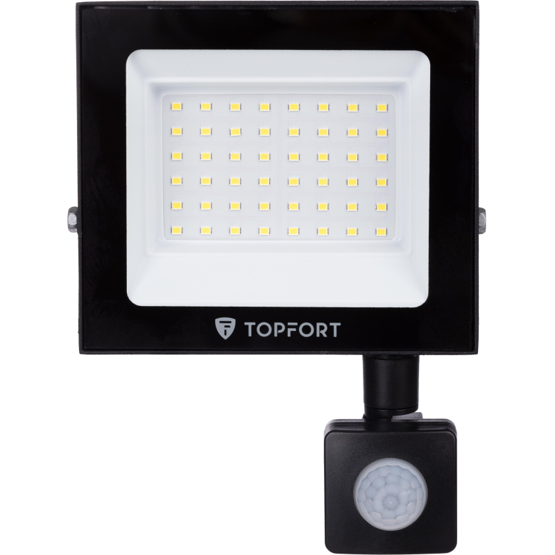 Прожектор светодиодный TOPFORT LED FL MS 50W 6500K 4250Л c датчик. движения - фото 2