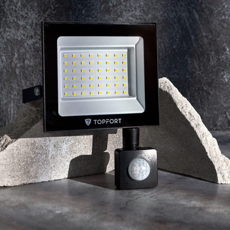 Прожектор светодиодный TOPFORT LED FL MS 50W 6500K 4250Л c датчик. движения - фото 8