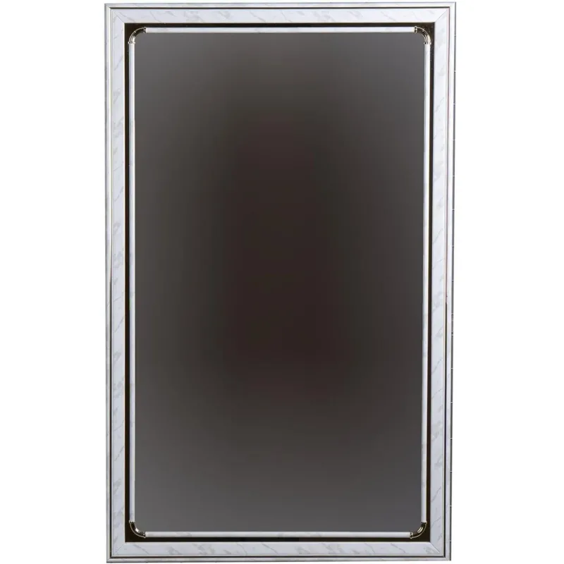 Зеркало МГЛ_ настенное 121 (500x800) багет ПВХ белый - фото 2