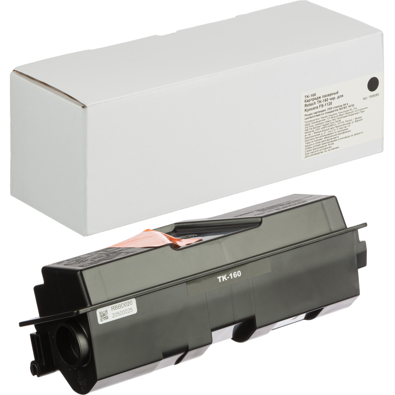 Картридж лазерный Retech TK-160 чер. для Kyocera FS-1120 - фото 1