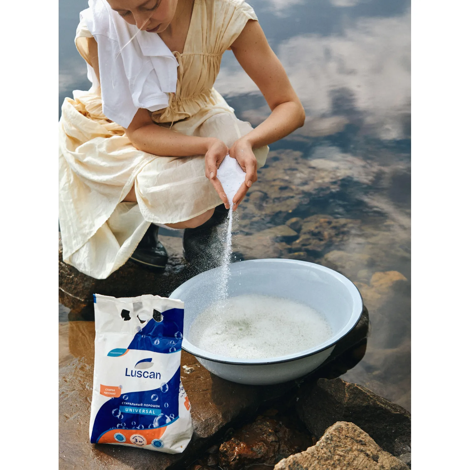 Порошок стиральный Luscan автомат универсал 3000г - фото 5