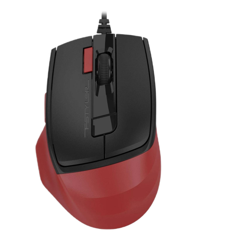 Мышь компьютерная A4Tech Fstyler FM45S Air красный/черн 2400dpi silent/7but - фото 2