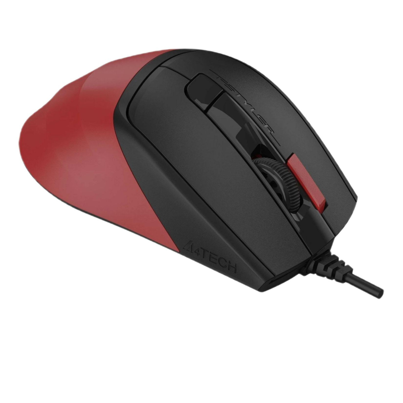 Мышь компьютерная A4Tech Fstyler FM45S Air красный/черн 2400dpi silent/7but - фото 3