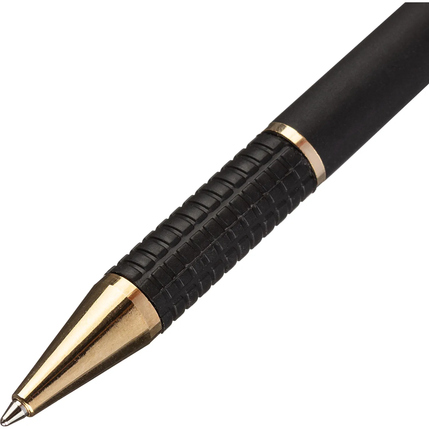 Ручка шариковая автомат. Attache G08BL метал.корп,черн GT, манж - фото 3