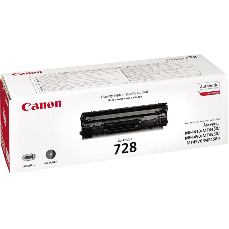 Картридж лазерный Canon 728 (3500B002/3500B010) чер. для MF4410/4430/4450 - фото 1