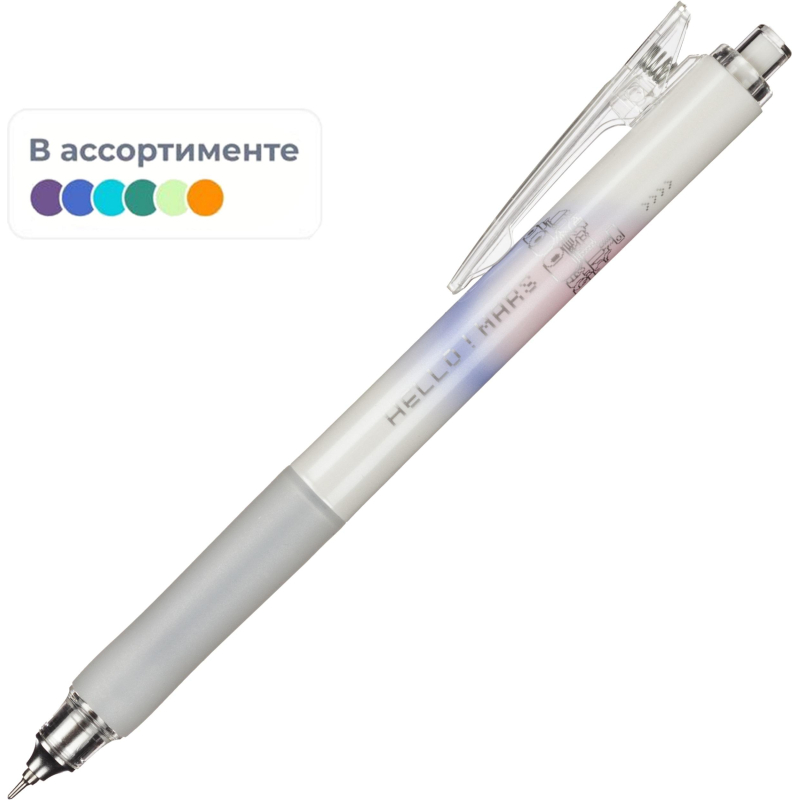 Ручка гелевая автомат M&G Hello Mars, д.ш. 0,5 мм, син, манж., ассорти - фото 1