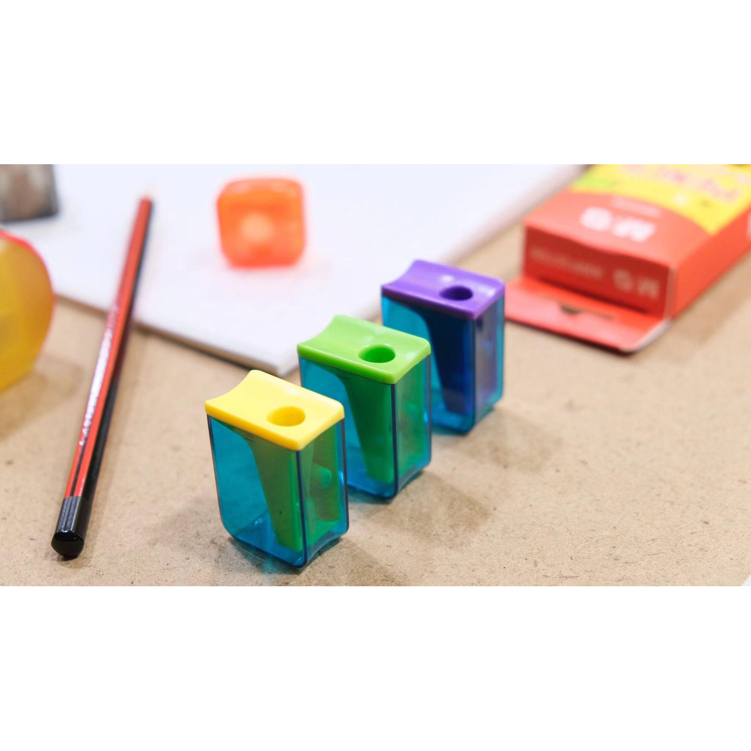 Точилка ручная M&G, 1 отв., контейнер, ассорти - фото 13