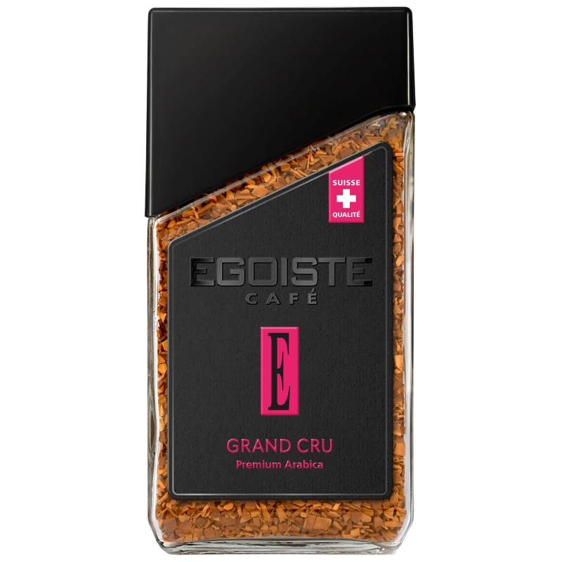 Кофе растворимый EGOISTE с молотым Grand Cru, 95гр ст/б - фото 1