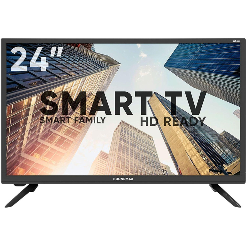 Телевизор Soundmax SM-LED24M09S(черный), HD Ready, смарт (Android) - фото 1