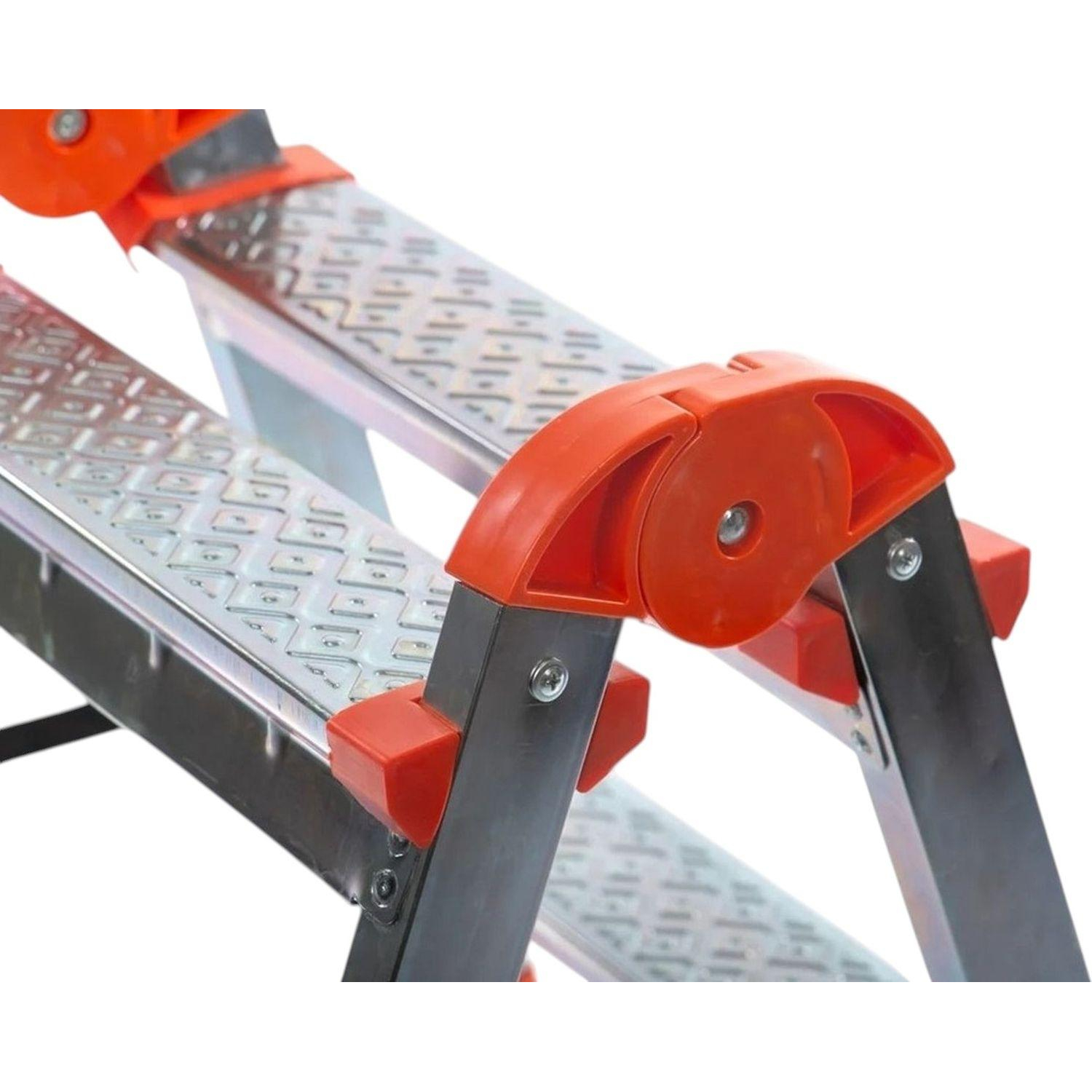 Стремянка - табурет стальная двухсторонняя 3 ступени Zalger (103-03) - фото 5