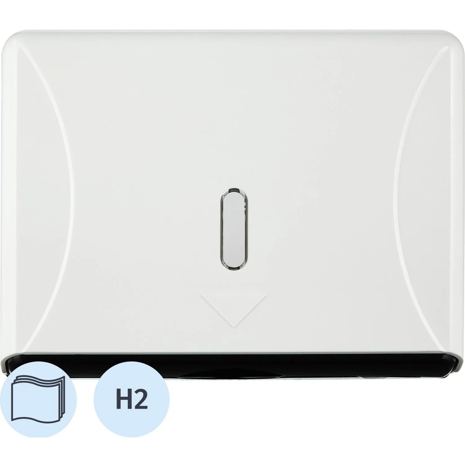 Диспенсер для полотенец лист.10х26х18,5 см. пластик, белый - фото 1