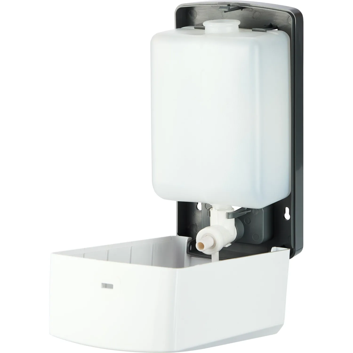 Дозатор для жидкого мыла 1000 мл пластик, белый - фото 4