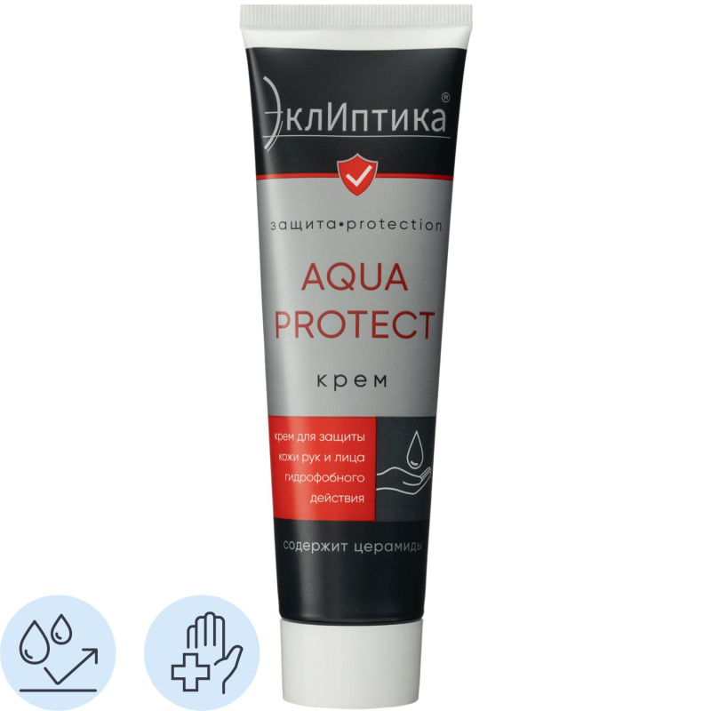 Крем защитный для рук и лица гидрофобный ЭклИптика AQUA PROTECT, 100мл - фото 1