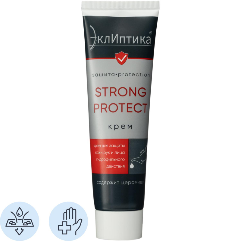 Крем защитный для рук и лица гидрофильный ЭклИптика STRONG PROTECT,100мл - фото 1