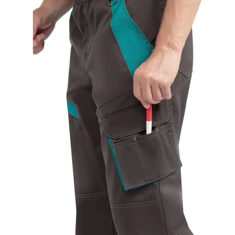 Брюки лет муж TOPFORT Алистер (л36) т.сер/бирюз 96-100/158-164 - фото 8