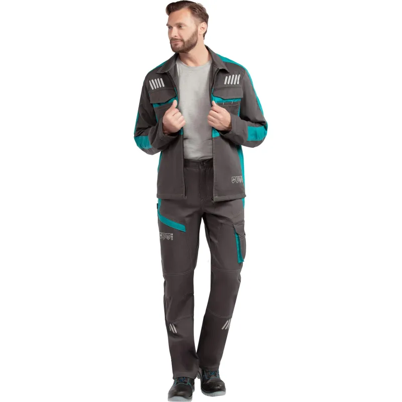 Брюки лет муж TOPFORT Алистер (л36) т.сер/бирюз 112-116/158-164 - фото 13