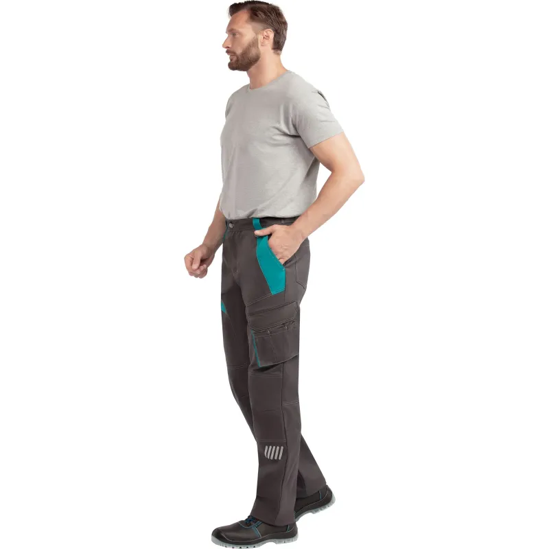 Брюки лет муж TOPFORT Алистер (л36) т.сер/бирюз 104-108/170-176 - фото 2