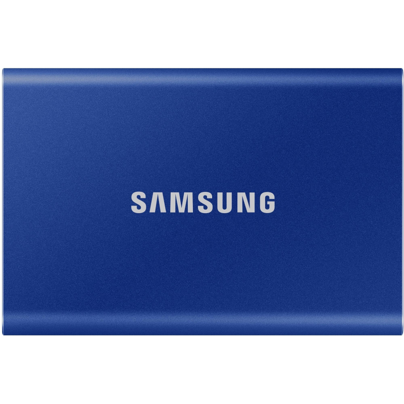 Портативный SSD Samsung T7, 2Tb, Indigo Blue (MU-PC2T0H/WW) - фото 1