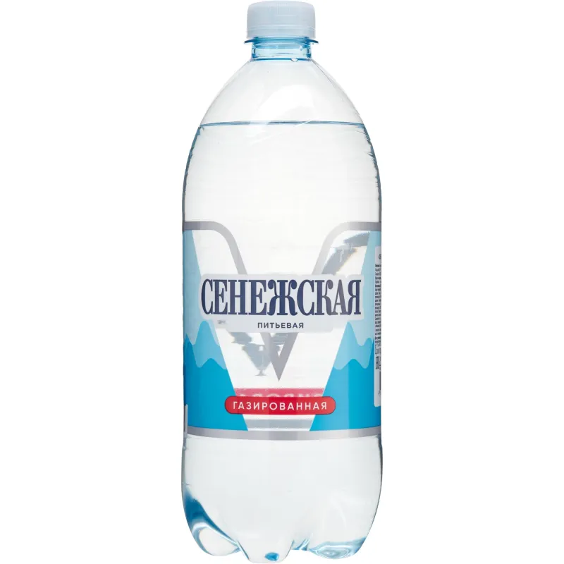 Вода питьевая Сенежская газированная пэт 1л - фото 2