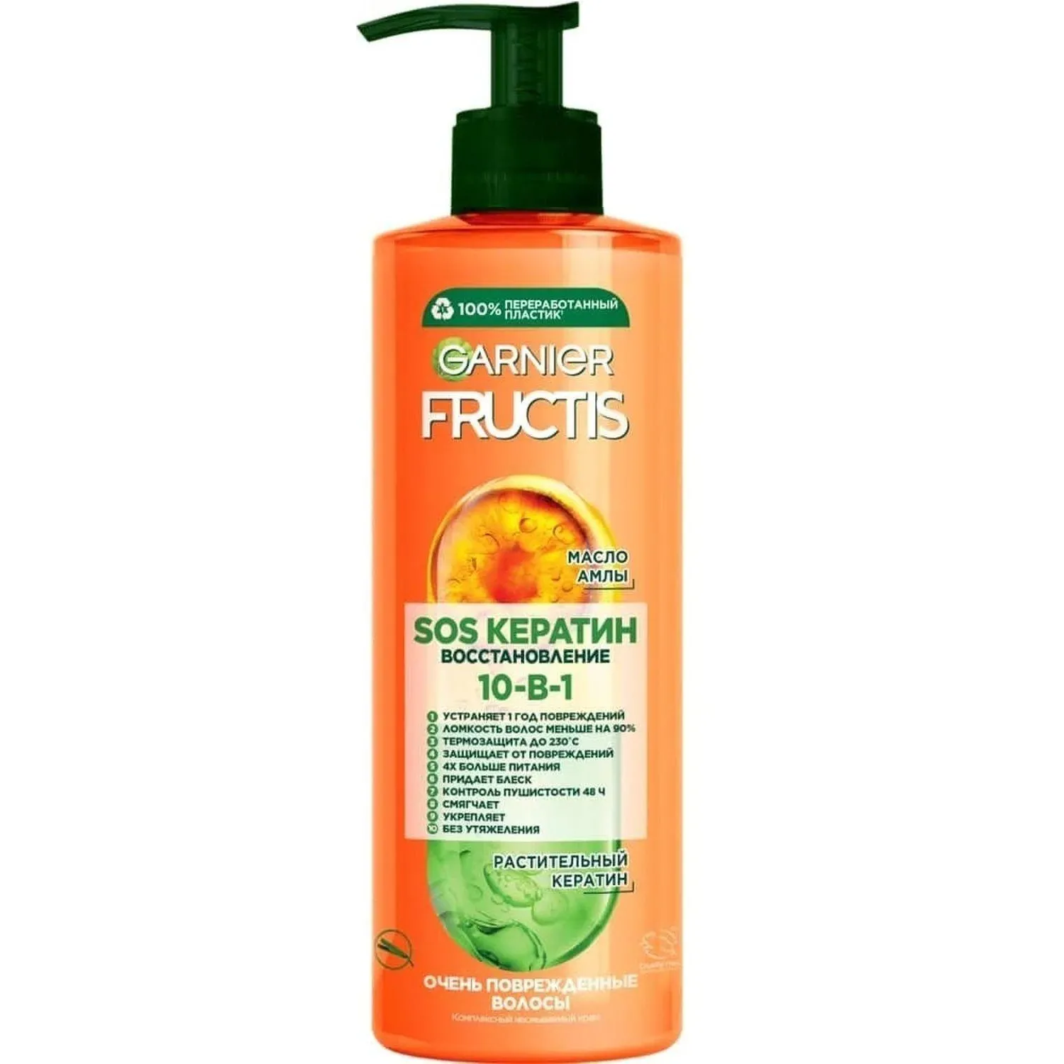 Маска для волос Garnier Fructis SOS Спасатель 10в1, 400 мл - фото 1