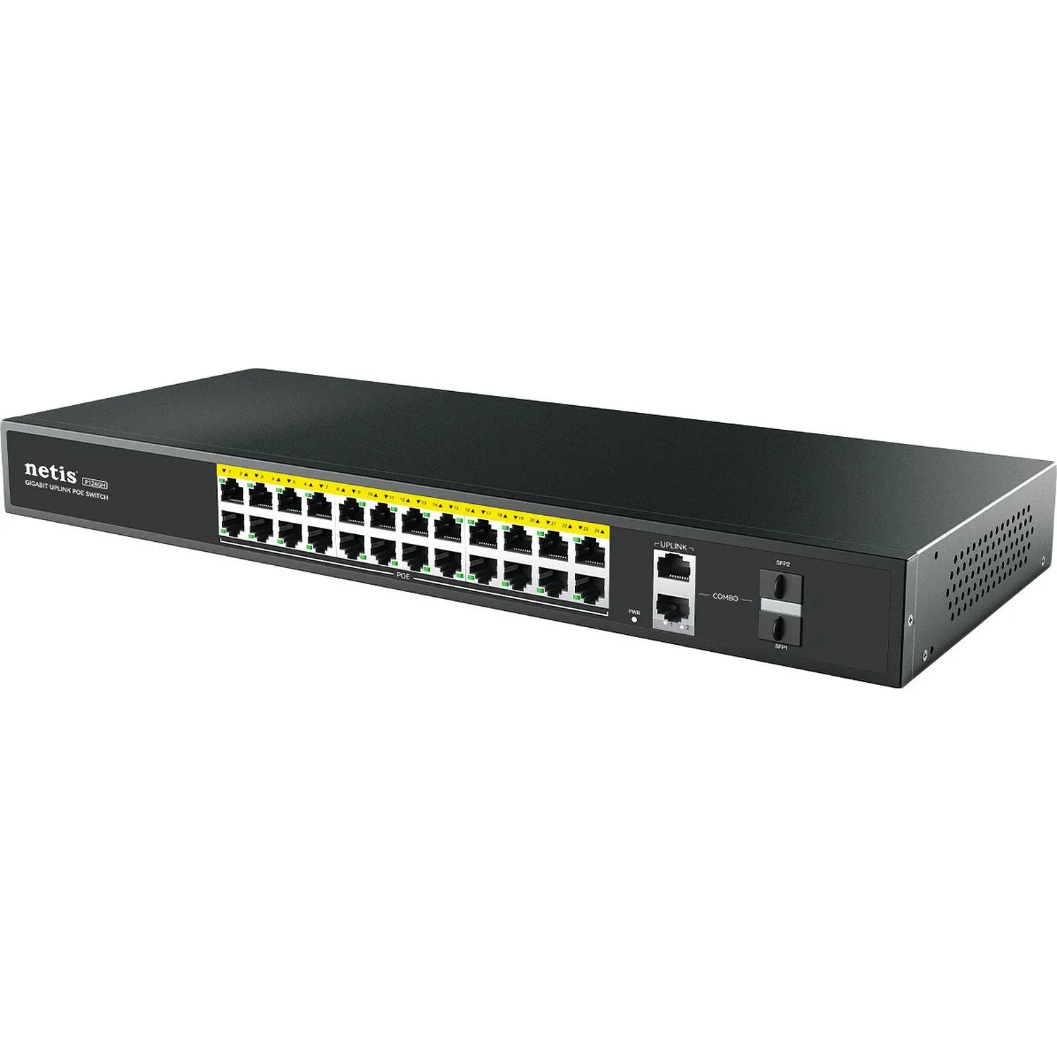 Коммутатор Netis P124GH неуправл PoE+, 24х100 Мбит PoE+, 1х1000 Мбит Uplink - фото 3