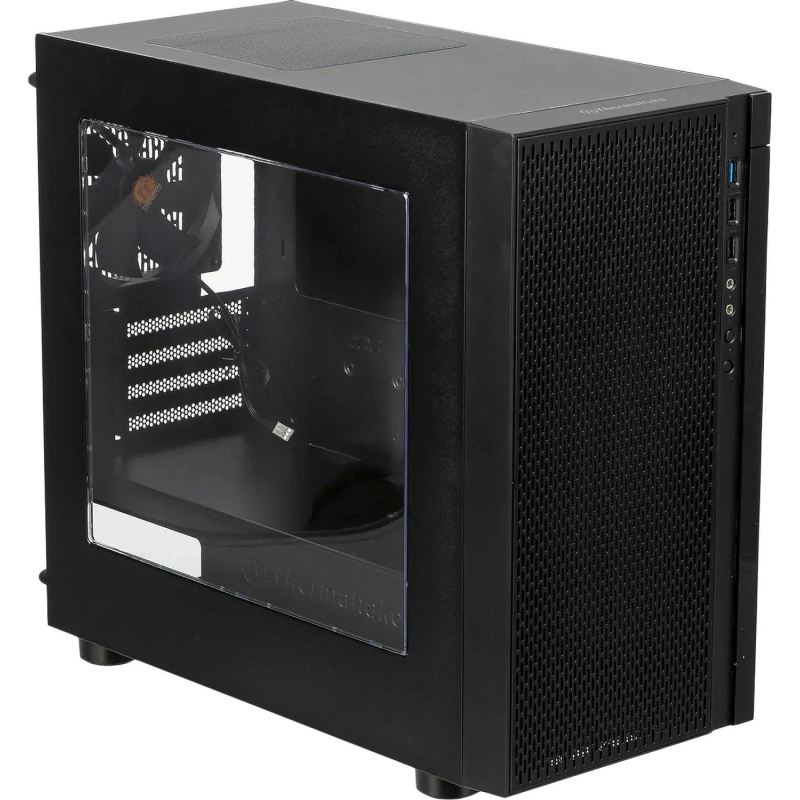 Корпус Thermaltake Versa H18 Window черный без БП mATX(CA-1J4-00S1WN-00) - фото 1