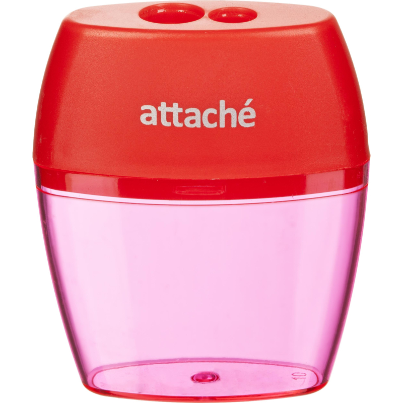 Точилка Attache, 2 отверстие, с контейнером, в ассорт - фото 3