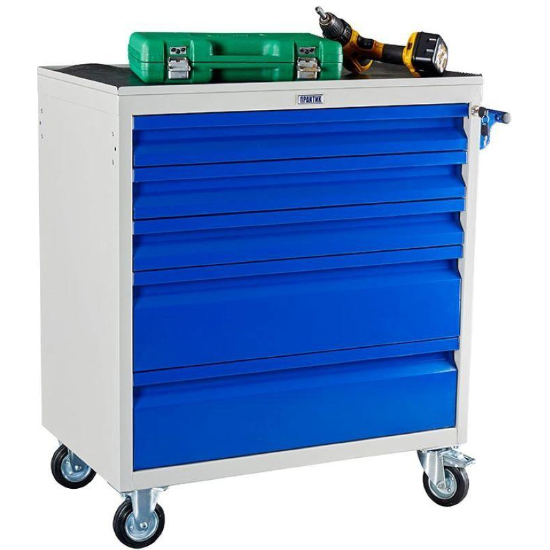 Тележка 0MX_ПРАКТИК инструм. WDS-5 (5 ящиков) 820х450х870 - фото 1