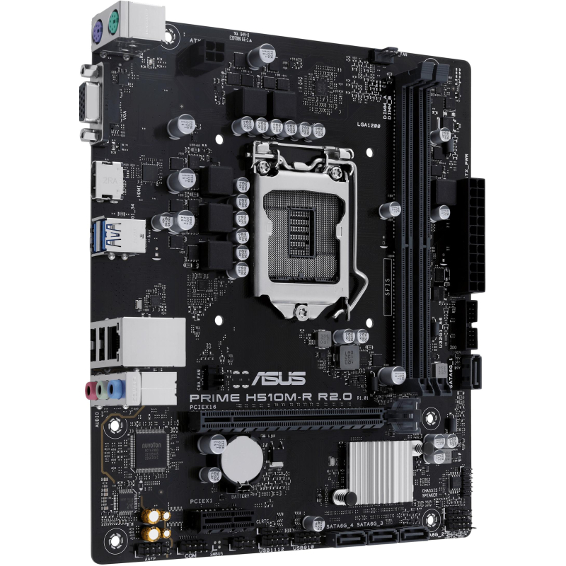 Материнская плата Asus PRIME H510M-R R2.0-SI s1200 Intel H470 2xDDR4 mATX - фото 2