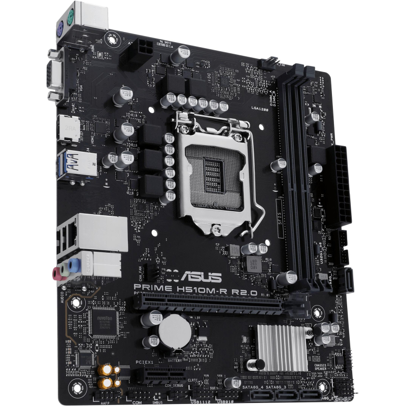 Материнская плата Asus PRIME H510M-R R2.0-SI s1200 Intel H470 2xDDR4 mATX - фото 3