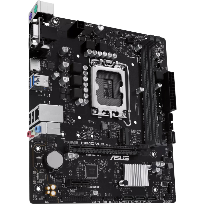 Материнская плата ASUS PRIME H610M-R-SI, s1700, Intel H610, 2xDDR5 mATX - фото 3
