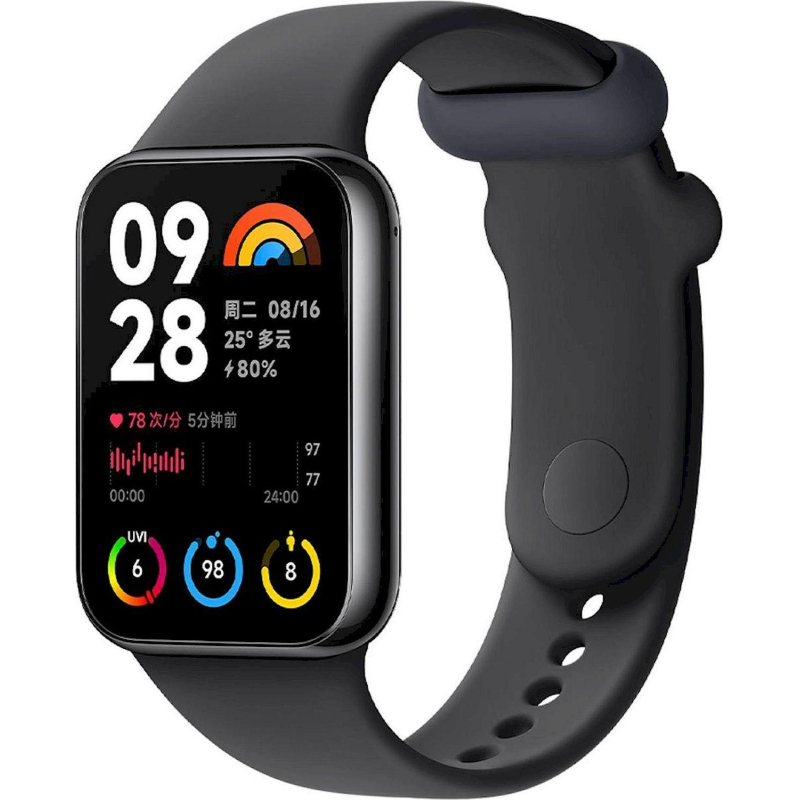 Фитнес-браслет Xiaomi Smart Band 8 Pro Black M2333B1 (BHR8017GL) - фото 1