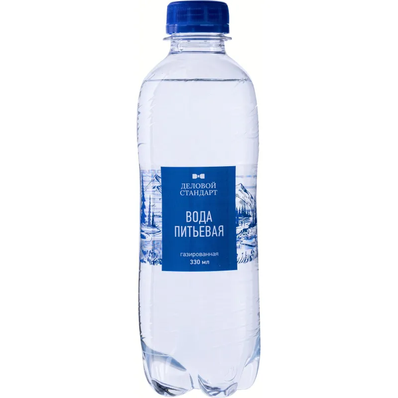 Вода питьевая Деловой Стандарт газ пэт 0,33л - фото 2