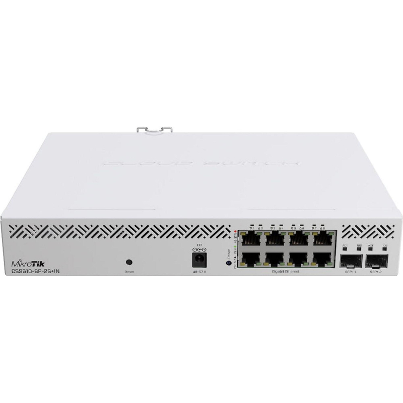 Коммутатор MikroTik CSS610-8P-2S+IN 8x1Гбит/с 2SFP+ управляемый - фото 1