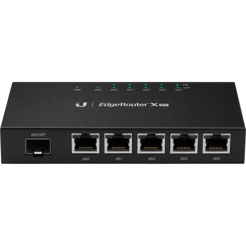 Маршрутизатор Ubiquiti X SFP (ER-X-SFP) 2 ядра (880 МГц), 5x 1G RJ45, 1xSFP - фото 1