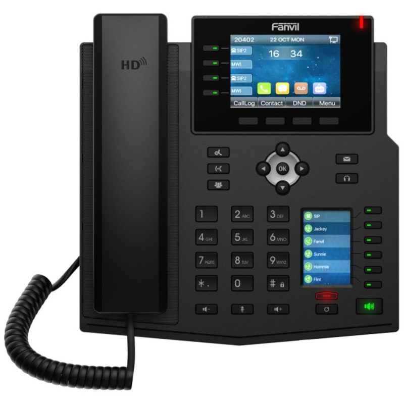 IP-Телефон Fanvil X5U 2xEthernet 10/100/1000, HD Voice, 16 SIP Lines - фото 2