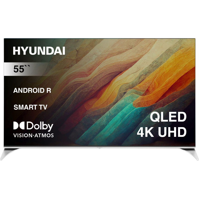 Телевизор Hyundai H-LED55QBU7500, UHD, QLED, смарт (Android TV) - фото 1
