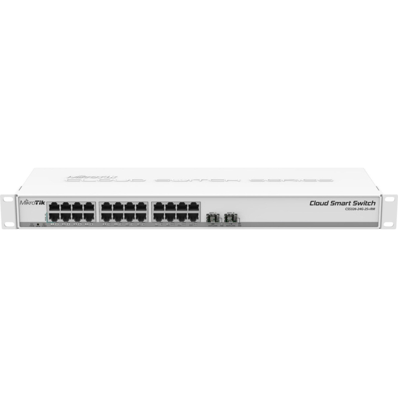 Коммутатор MikroTik CSS326-24G-2S+RM (L2) 24x1Гбит/с 2SFP+ управляемый - фото 1