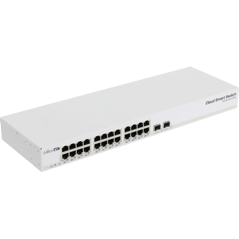 Коммутатор MikroTik CSS326-24G-2S+RM (L2) 24x1Гбит/с 2SFP+ управляемый - фото 3